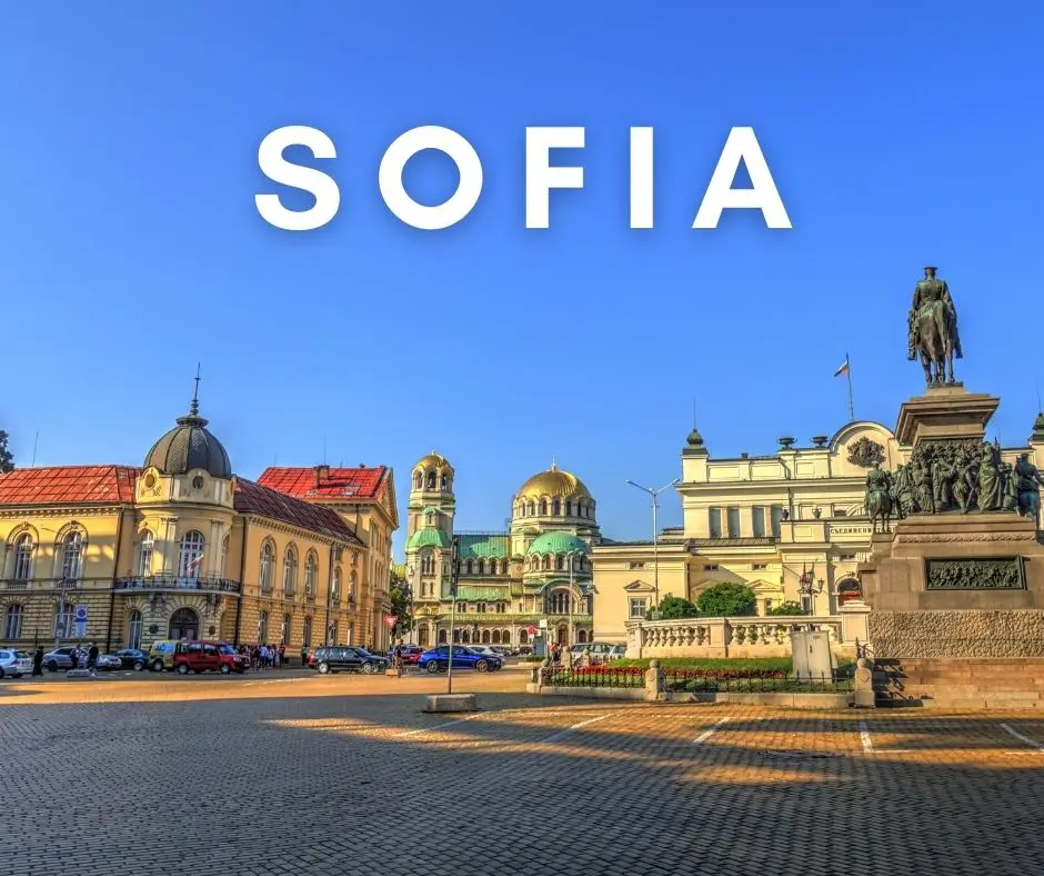 Varios monumentos y edificios importantes de Sofia